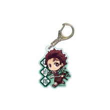 Load image into Gallery viewer, Anime Demon Slayer Kimetsu no Yaiba Keychain Cute Acrylic Tanjirou Nezuko Agatsuma Zenitsu Rengoku Kyoujurou Key Chain Jewelry