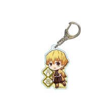 Load image into Gallery viewer, Anime Demon Slayer Kimetsu no Yaiba Keychain Cute Acrylic Tanjirou Nezuko Agatsuma Zenitsu Rengoku Kyoujurou Key Chain Jewelry