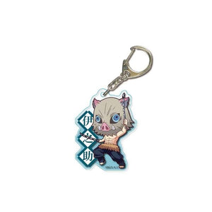 Anime Demon Slayer Kimetsu no Yaiba Keychain Cute Acrylic Tanjirou Nezuko Agatsuma Zenitsu Rengoku Kyoujurou Key Chain Jewelry