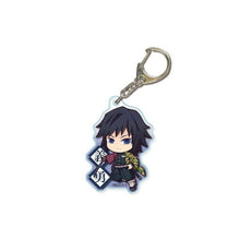 Load image into Gallery viewer, Anime Demon Slayer Kimetsu no Yaiba Keychain Cute Acrylic Tanjirou Nezuko Agatsuma Zenitsu Rengoku Kyoujurou Key Chain Jewelry