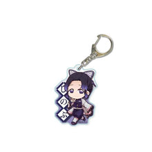 Load image into Gallery viewer, Anime Demon Slayer Kimetsu no Yaiba Keychain Cute Acrylic Tanjirou Nezuko Agatsuma Zenitsu Rengoku Kyoujurou Key Chain Jewelry