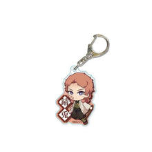 Load image into Gallery viewer, Anime Demon Slayer Kimetsu no Yaiba Keychain Cute Acrylic Tanjirou Nezuko Agatsuma Zenitsu Rengoku Kyoujurou Key Chain Jewelry