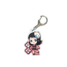 Load image into Gallery viewer, Anime Demon Slayer Kimetsu no Yaiba Keychain Cute Acrylic Tanjirou Nezuko Agatsuma Zenitsu Rengoku Kyoujurou Key Chain Jewelry