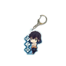 Load image into Gallery viewer, Anime Demon Slayer Kimetsu no Yaiba Keychain Cute Acrylic Tanjirou Nezuko Agatsuma Zenitsu Rengoku Kyoujurou Key Chain Jewelry